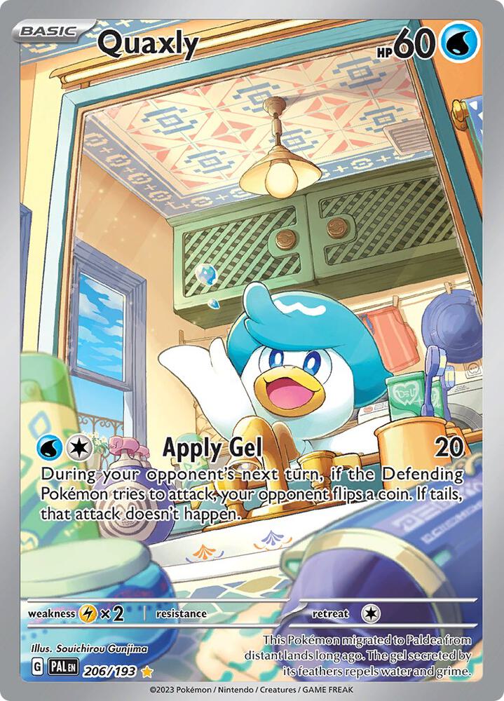 Quaxly 206/193 (SV02: Paldea Evolved)  - Holofoil