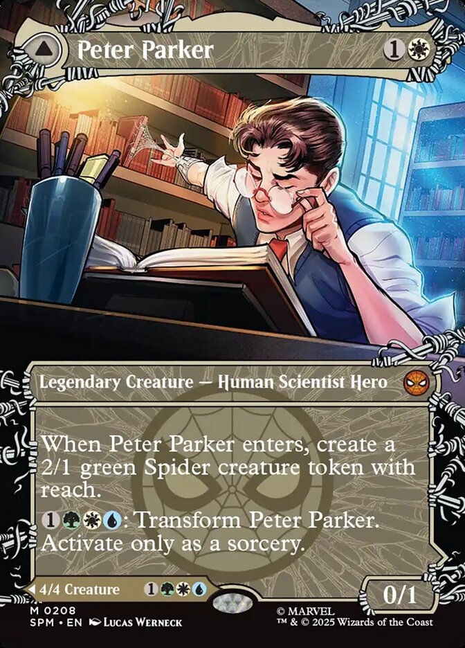 Peter Parker // Amazing Spider-Man 208/198 (Marvel's Spider-Man)  - Showcase Foil