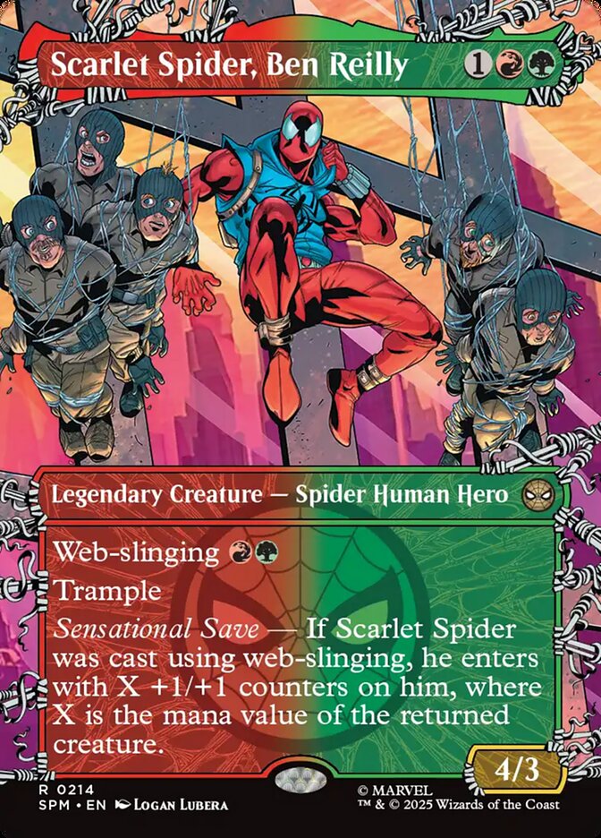 Scarlet Spider, Ben Reilly 214/198 (Marvel's Spider-Man)  - Showcase Foil
