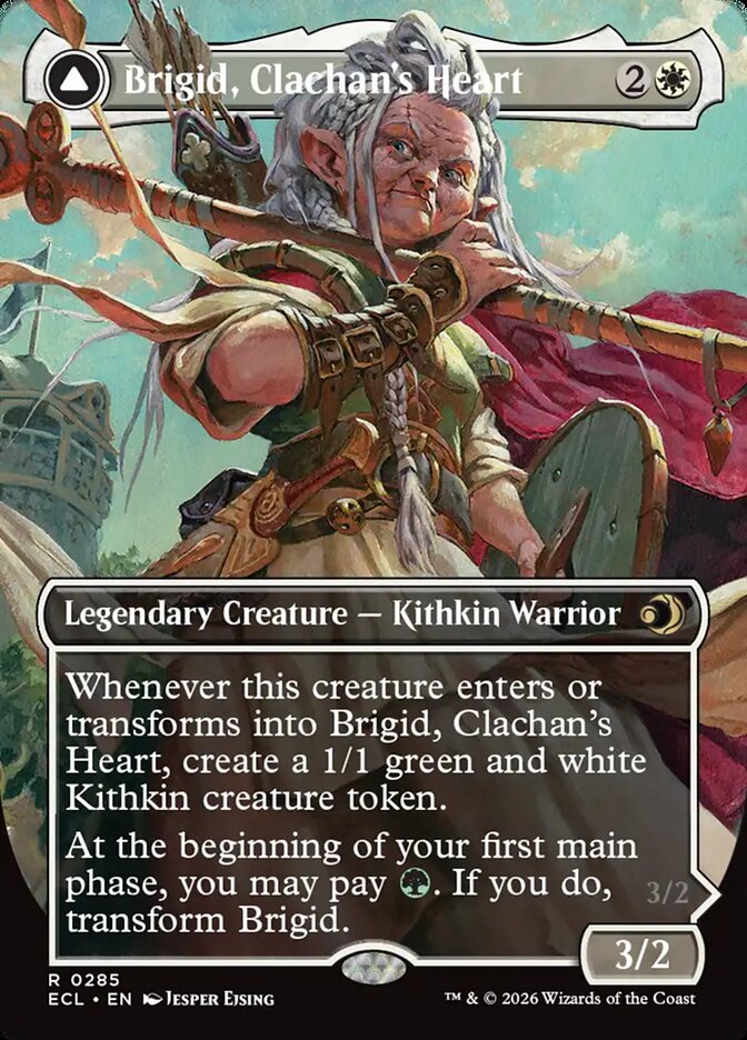 Brigid, Clachan's Heart // Brigid, Doun's Mind 285/273 (Lorwyn Eclipsed)  - Borderless