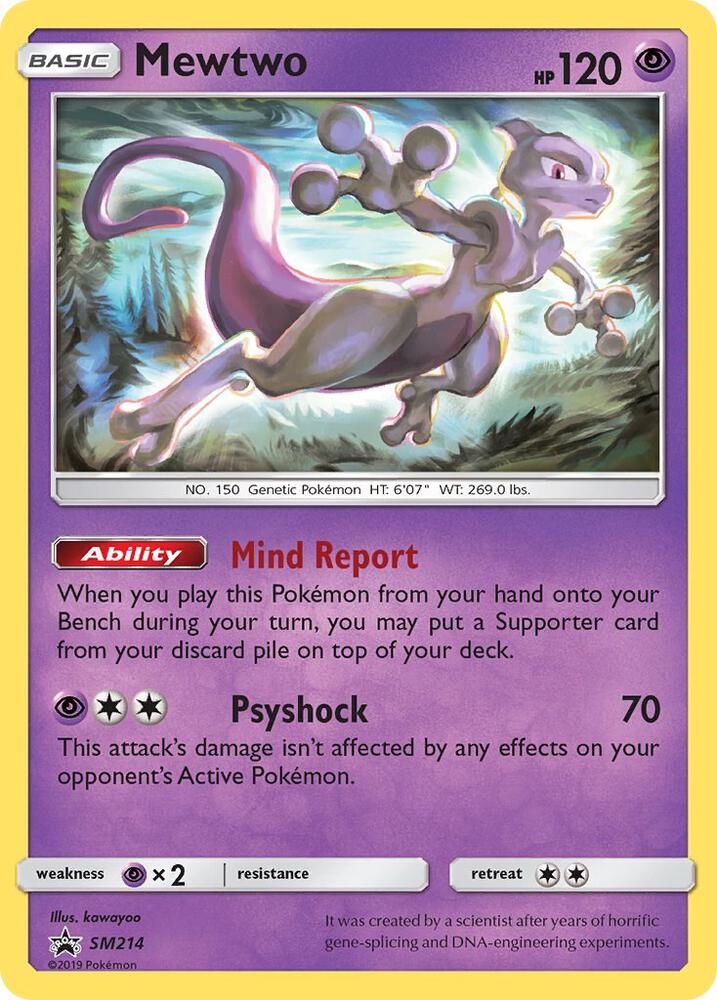 Mewtwo SM214 (SM Promos)  - Holofoil