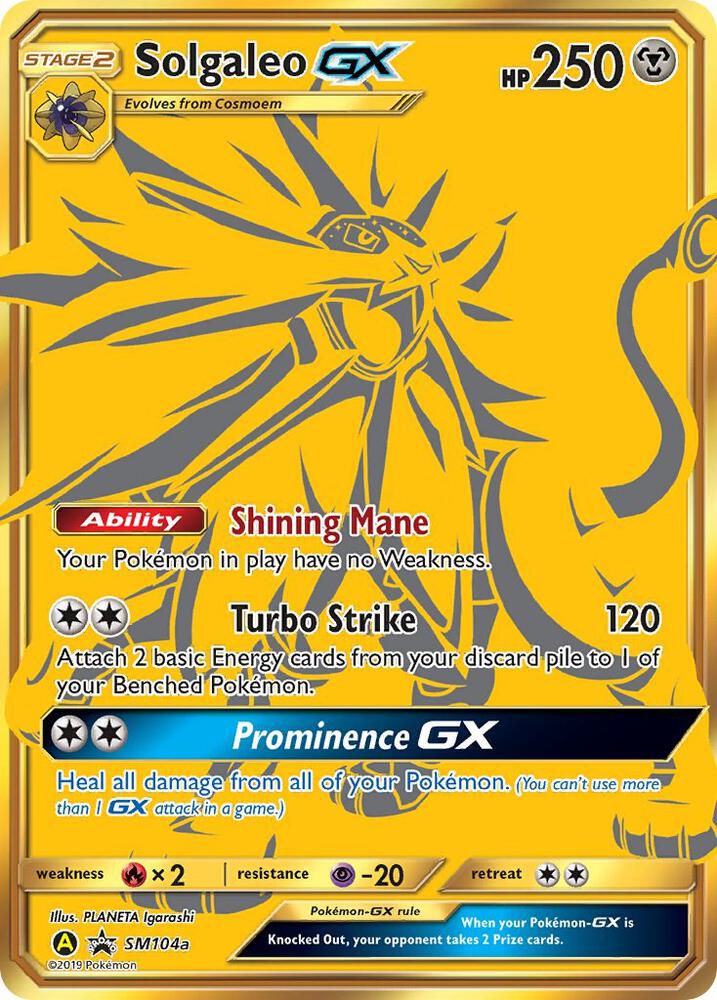 Solgaleo GX SM104a (SM Promos)  - Holofoil