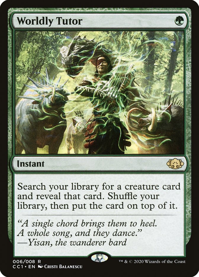Worldly Tutor 6/8 (Commander Collection: Green) 