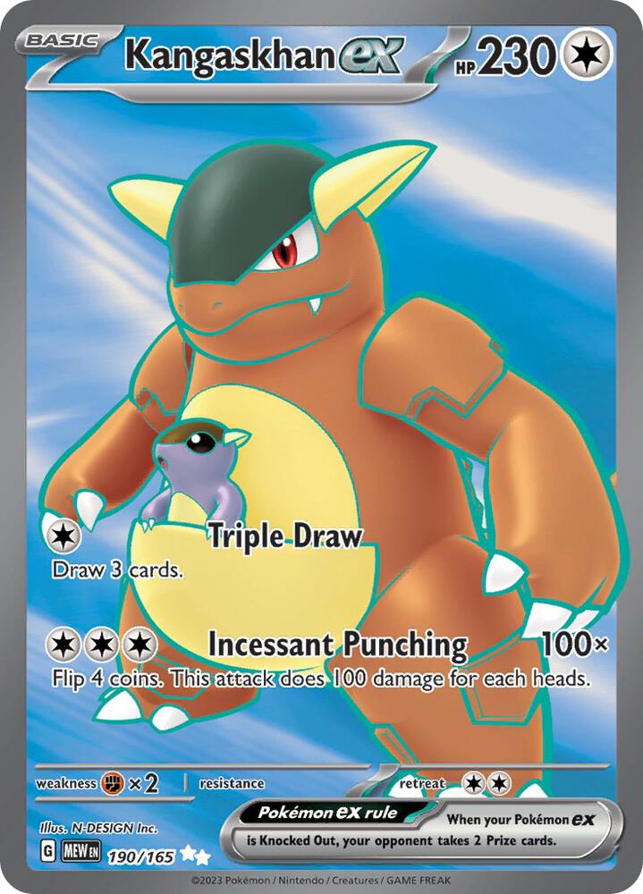 Kangaskhan ex 190/165 (SV: Scarlet & Violet 151)  - Holofoil