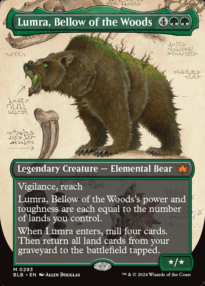 Lumra, Bellow of the Woods 293 (Bloomburrow)  - Borderless