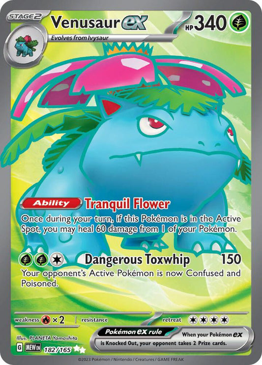 Venusaur ex 182/165 (SV: Scarlet & Violet 151)  - Holofoil
