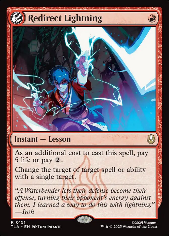 Redirect Lightning 151/286 (Avatar: The Last Airbender)  - Foil