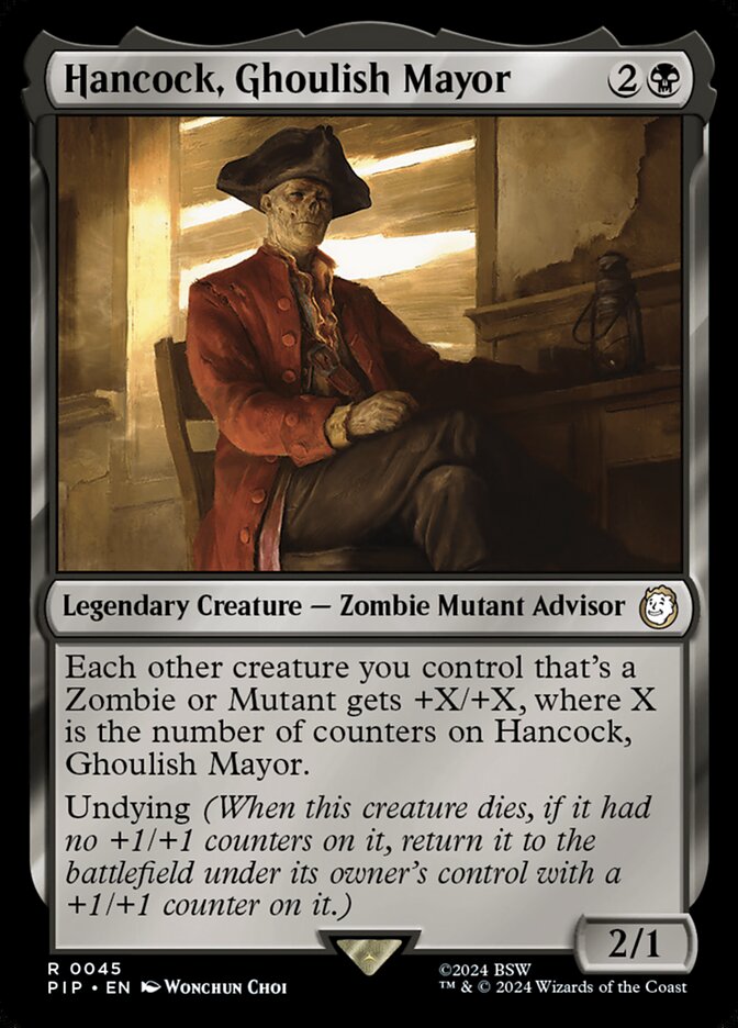 Hancock, Ghoulish Mayor 45/326 (Universes Beyond: Fallout) 