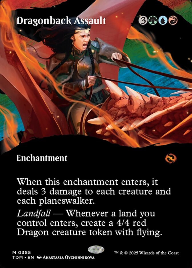 Dragonback Assault 355/291 (Tarkir: Dragonstorm)  - Borderless