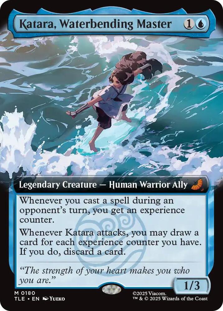 Katara, Waterbending Master 180/317 (Avatar: The Last Airbender: Eternal-Legal)  - Extended Art Foil