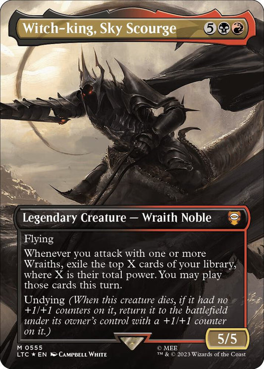 Witch-king, Sky Scourge 555/347 (Commander: The Lord of the Rings: Tales of Middle-earth)  - Borderless Surge Foil