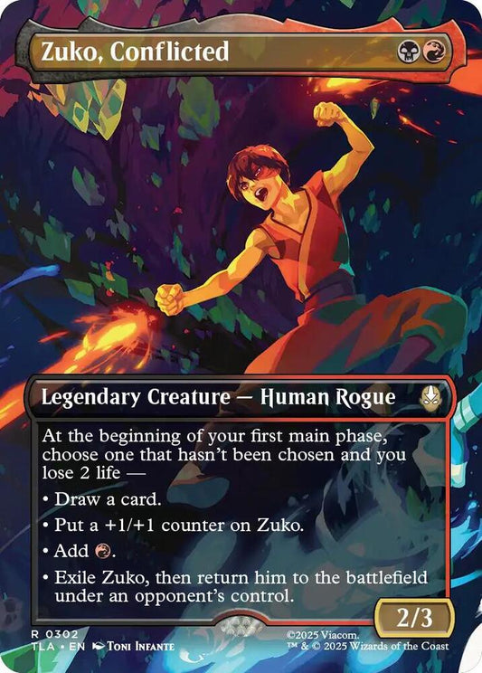Zuko, Conflicted 302 (Avatar: The Last Airbender)  - Borderless Foil