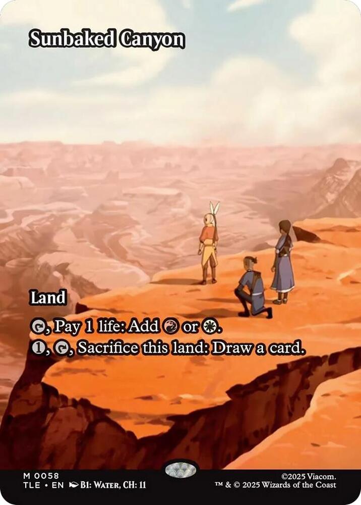 Sunbaked Canyon  58/317 (Avatar: The Last Airbender: Eternal-Legal)  - Borderless Foil