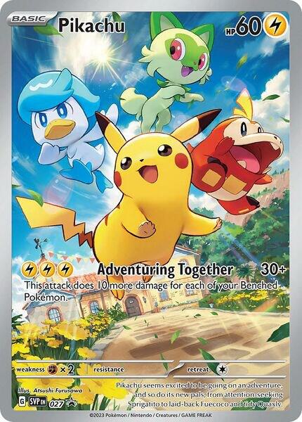 Pikachu 027 (SV: Scarlet & Violet Promo Cards)  - Holofoil