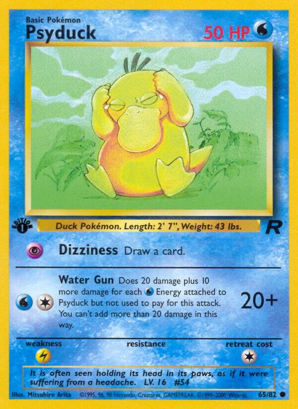 Psyduck 65/82 (Team Rocket)  - 1st Edition