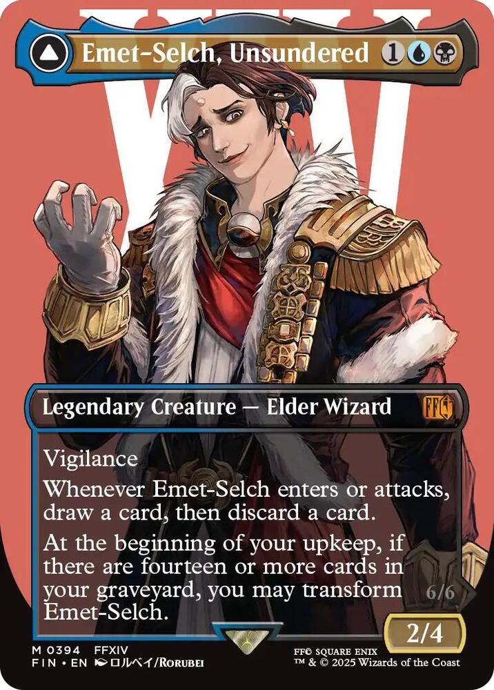 Emet-Selch, Unsundered // Hades, Sorcerer of Eld 394 (FINAL FANTASY)  - Borderless