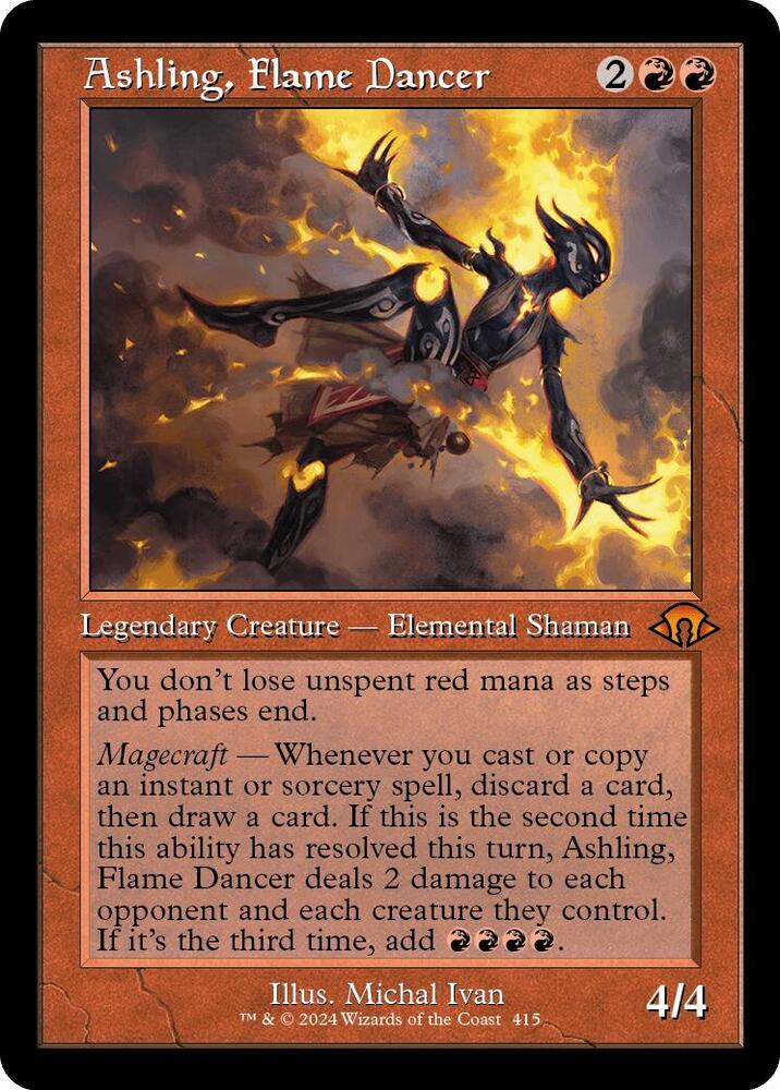 Ashling, Flame Dancer 415/319 (Modern Horizons 3)  - Retro Foil