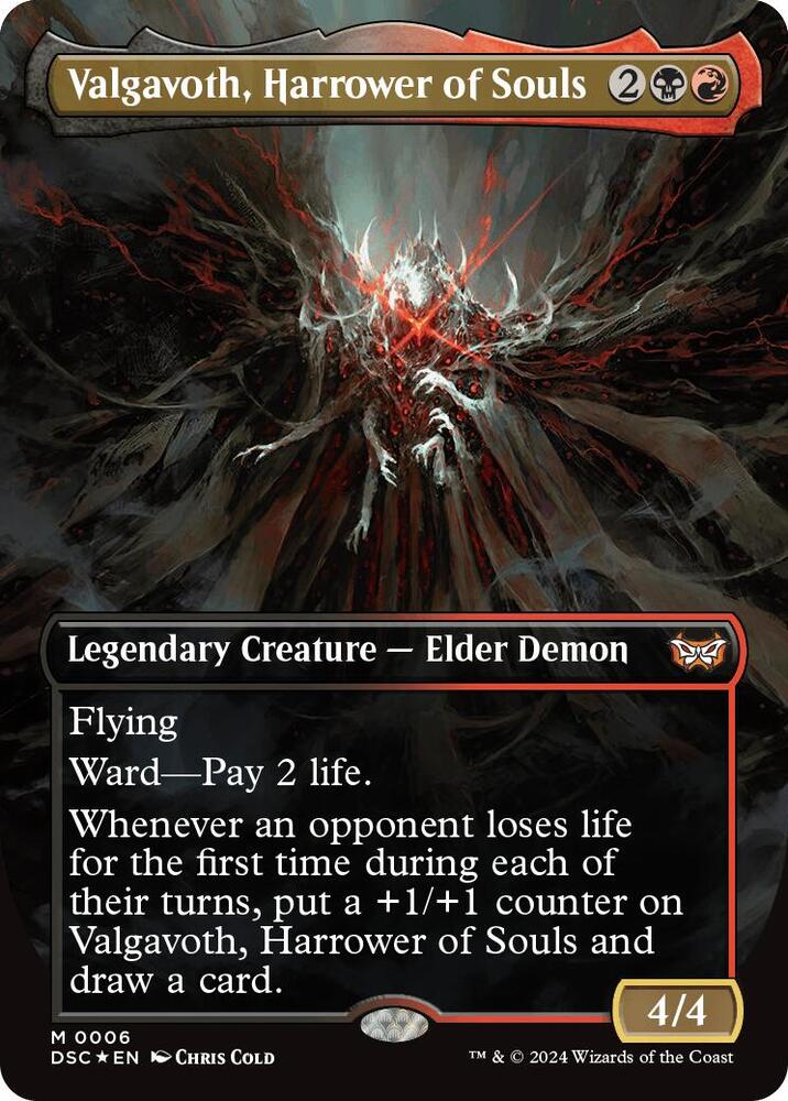 Valgavoth, Harrower of Souls 6 (Commander: Duskmourn: House of Horror)  - Borderless