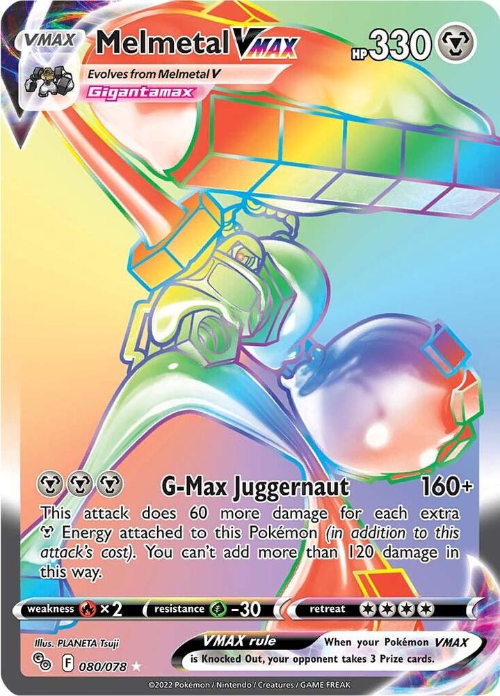 Melmetal VMAX Secret 080/078 (Pokemon GO)  - Holofoil