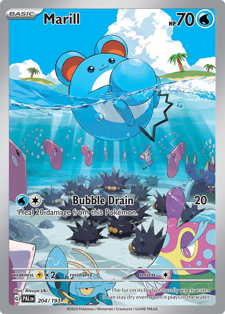 Marill 204/193 (SV02: Paldea Evolved)  - Holofoil