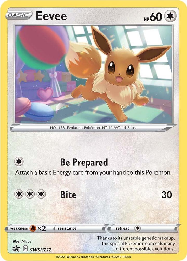 Eevee SWSH212 (SWSH: Sword & Shield Promo Cards)  - Holofoil