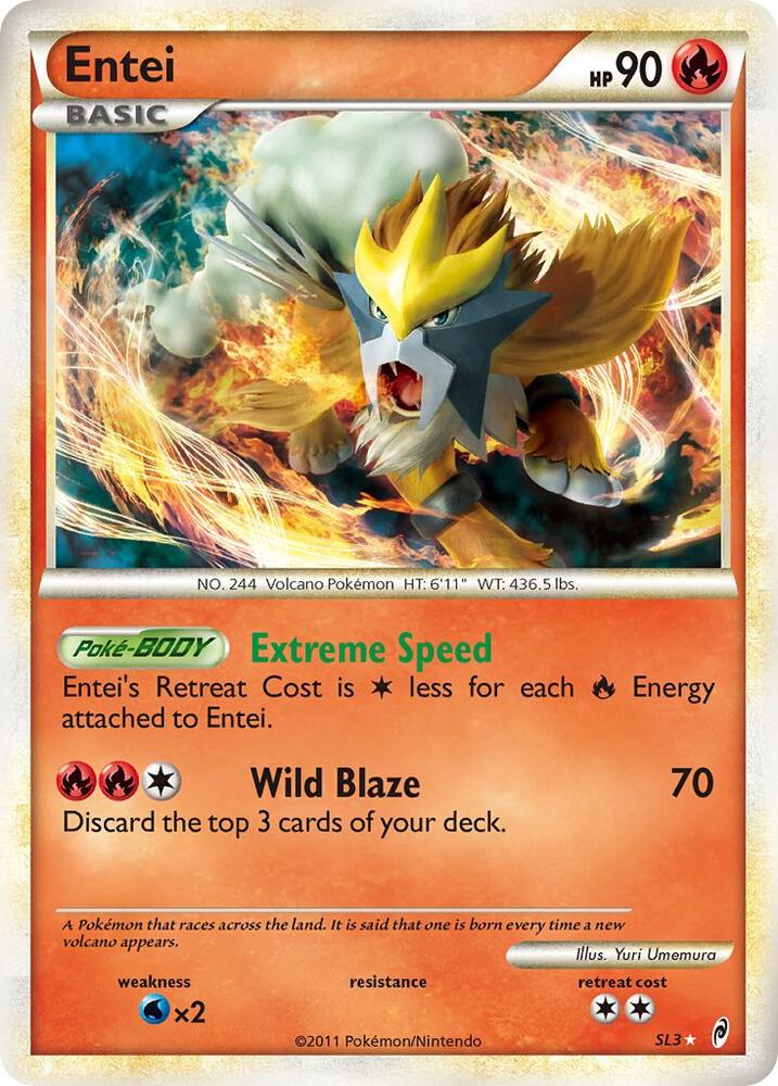 Entei Shiny SL3 (Call of Legends)  - Holofoil