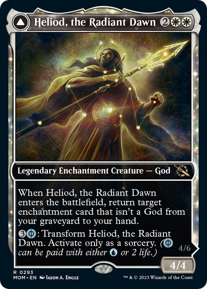 Heliod, the Radiant Dawn // Heliod, the Warped Eclipse 293 (March of the Machine)  - Showcase