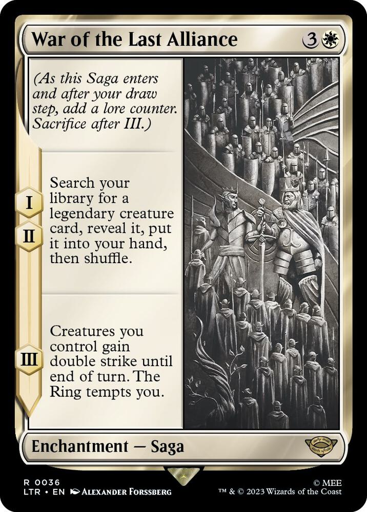 War of the Last Alliance 36/281 (Universes Beyond: The Lord of the Rings: Tales of Middle-earth)  - Foil