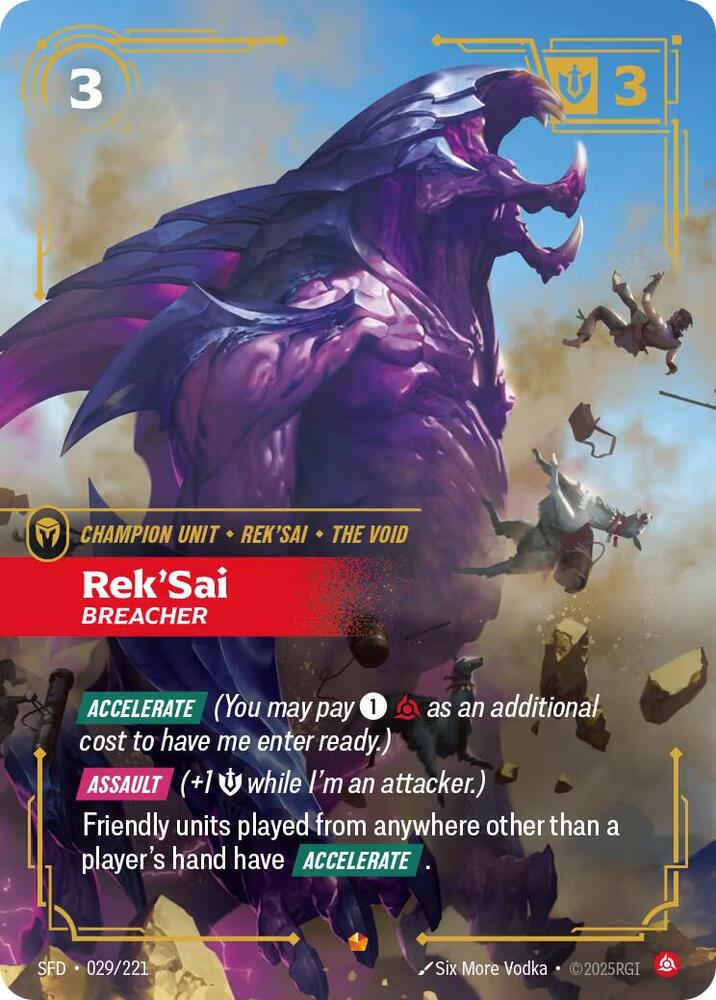 Rek'Sai - Breacher 29/221 (Spiritforged)  - Foil