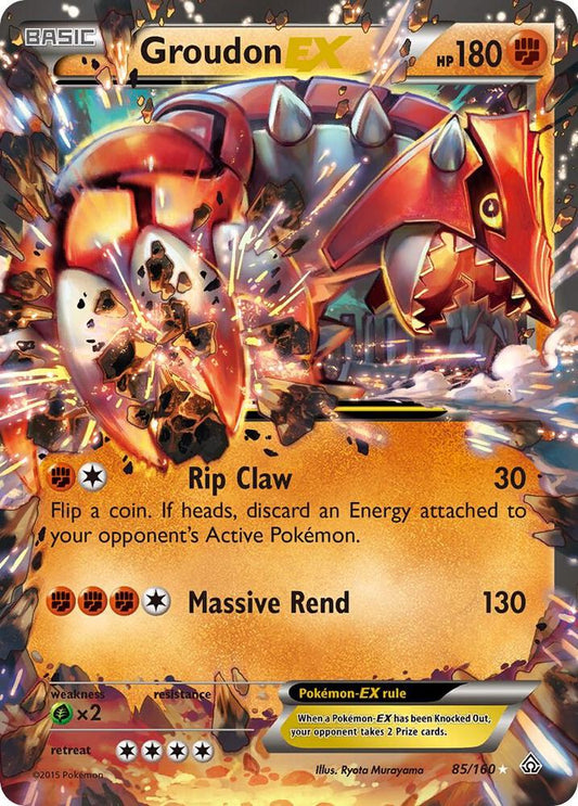 Groudon EX 85/160 (XY - Primal Clash)  - Holofoil