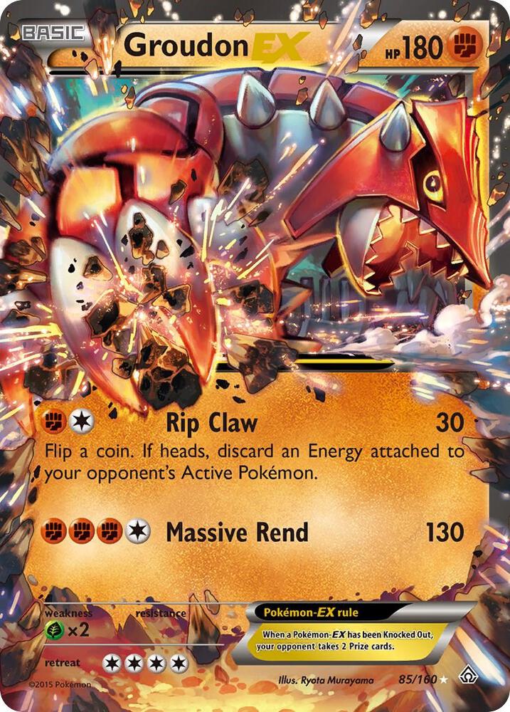 Groudon EX 85/160 (XY - Primal Clash)  - Holofoil