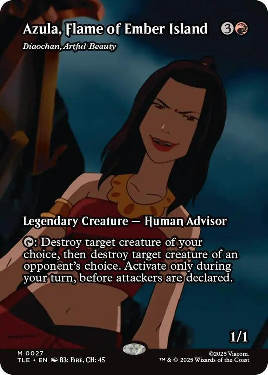 Azula, Flame of Ember Island - Diaochan, Artful Beauty 27/317 (Avatar: The Last Airbender: Eternal-Legal)  - Borderless Foil