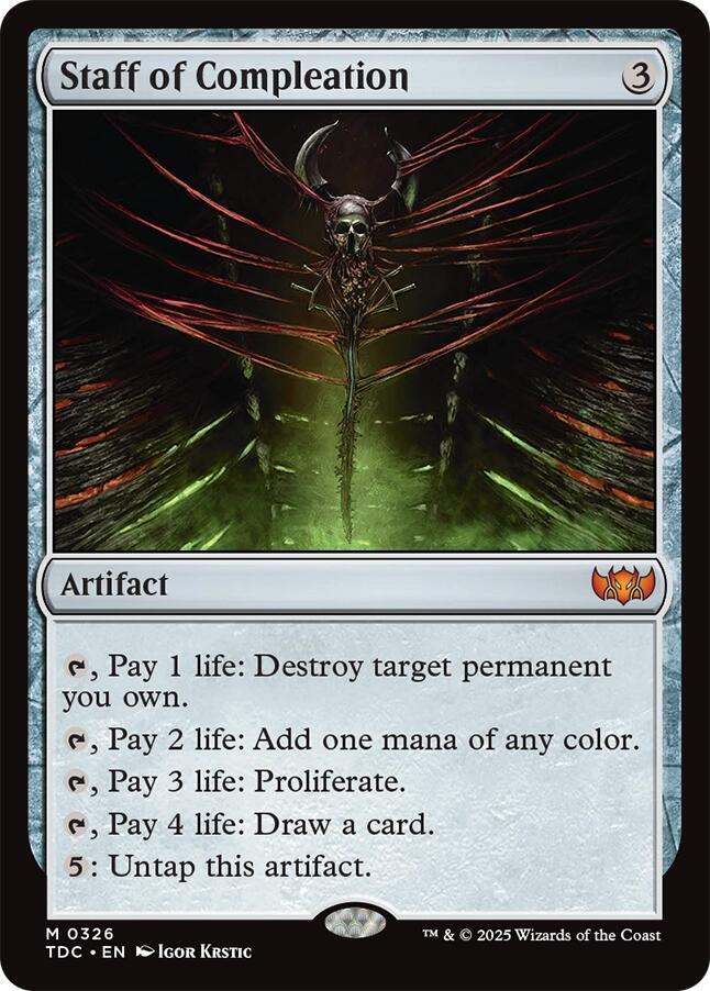 Staff of Compleation 326 (Commander: Tarkir: Dragonstorm) 