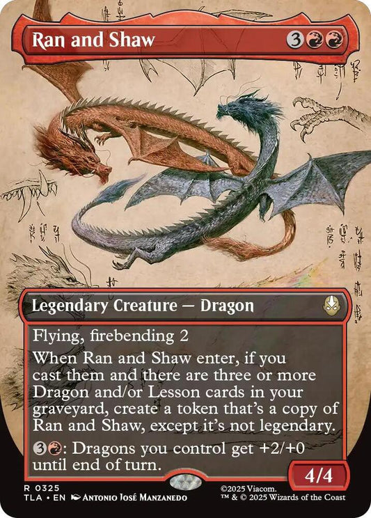 Ran and Shaw  325/286 (Avatar: The Last Airbender)  - Borderless Foil