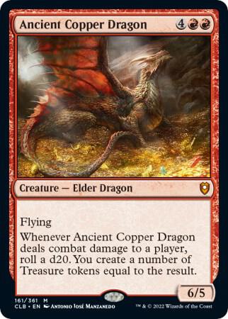 Ancient Copper Dragon 161 (Commander Legends: Battle for Baldur's Gate) 