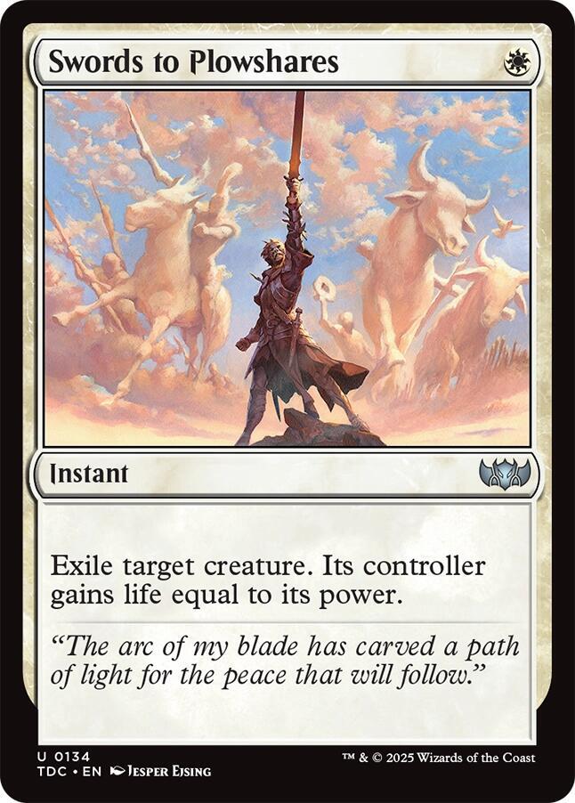 Swords to Plowshares 134 (Commander: Tarkir: Dragonstorm) 