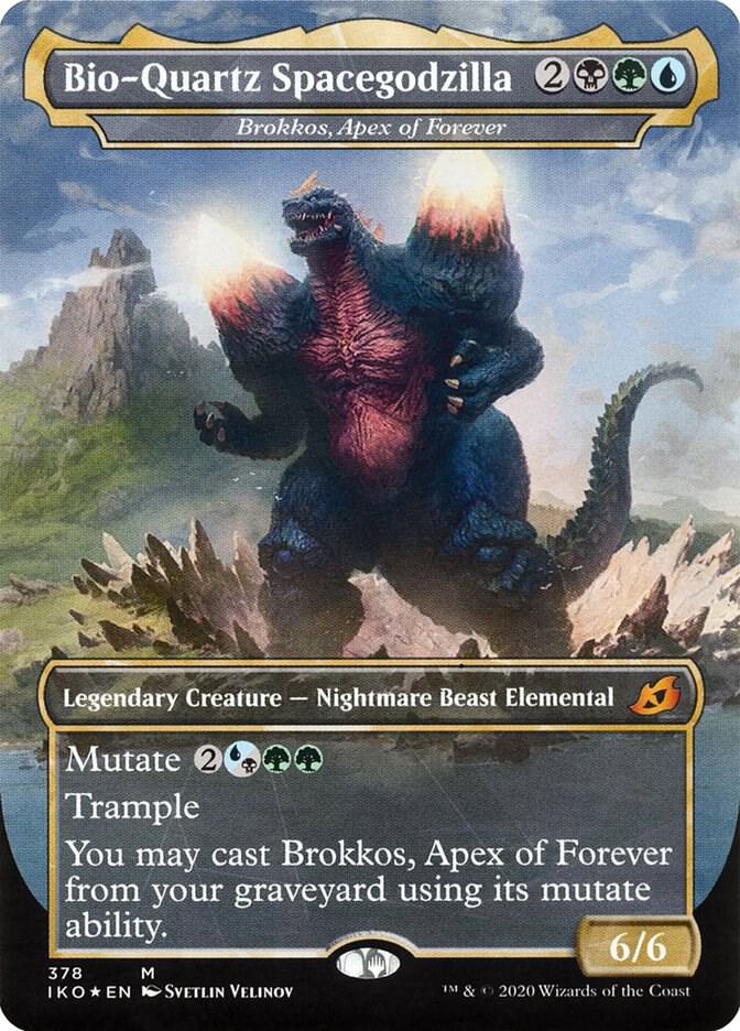 Bio-Quartz Spacegodzilla - Brokkos, Apex of Forever 378/274 (Ikoria: Lair of Behemoths)  - Foil