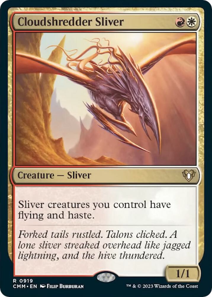 Cloudshredder Sliver 919/451 (Commander Masters) 