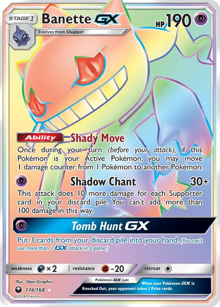 Banette GX 174/168 (SM - Celestial Storm)  - Holofoil