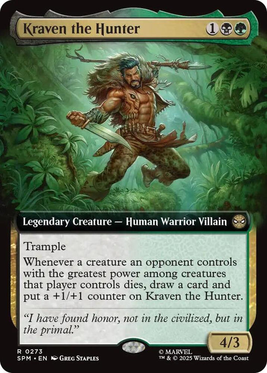 Kraven the Hunter  273 (Marvel's Spider-Man)  - Extended Art Foil