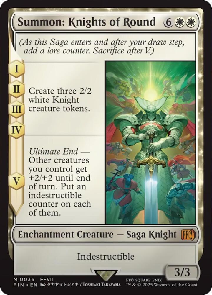 Summon: Knights of Round 36 (FINAL FANTASY)  - Foil