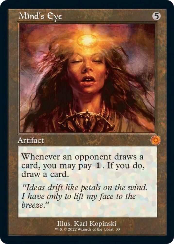 Minds Eye 33/63 (The Brothers' War: Retro Frame Artifacts)  - Foil