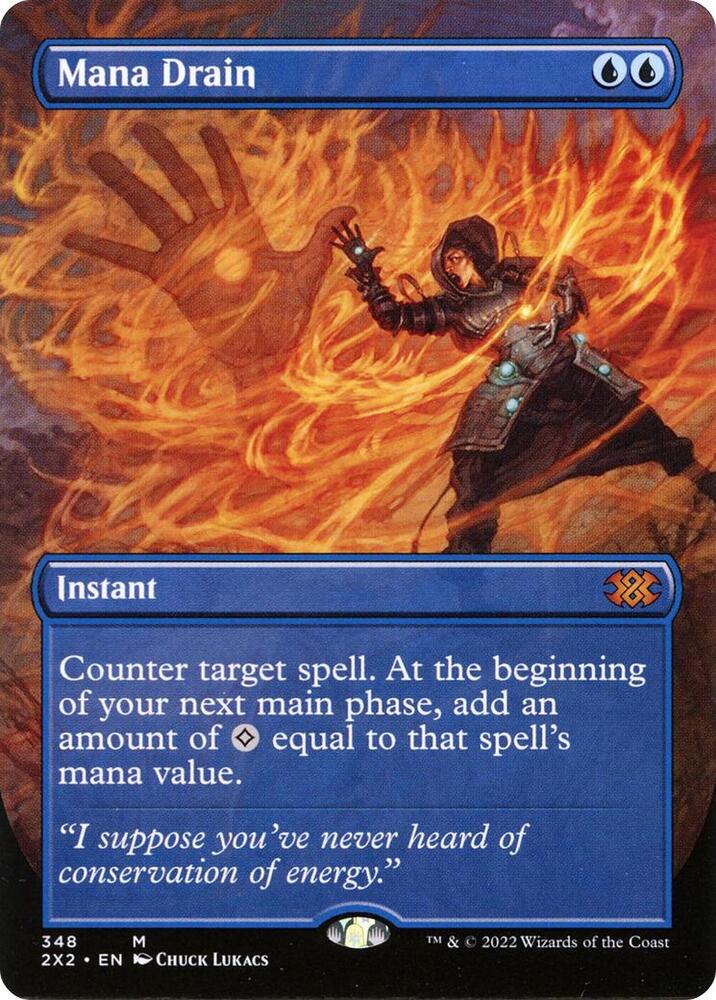 Mana Drain Borderless 348/331 (Double Masters 2022) 