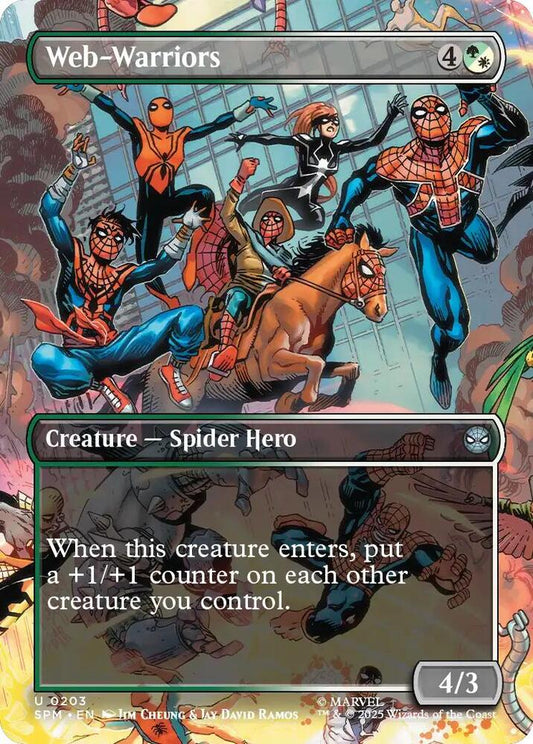 Web-Warriors 203/198 (Marvel's Spider-Man)  - Borderless Foil