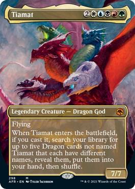 Tiamat Borderless 298/281 (Adventures in the Forgotten Realms)  - Foil