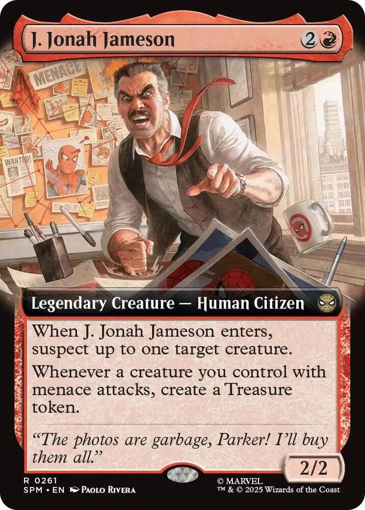 J. Jonah Jameson 261/198 (Marvel's Spider-Man)  - Extended Art