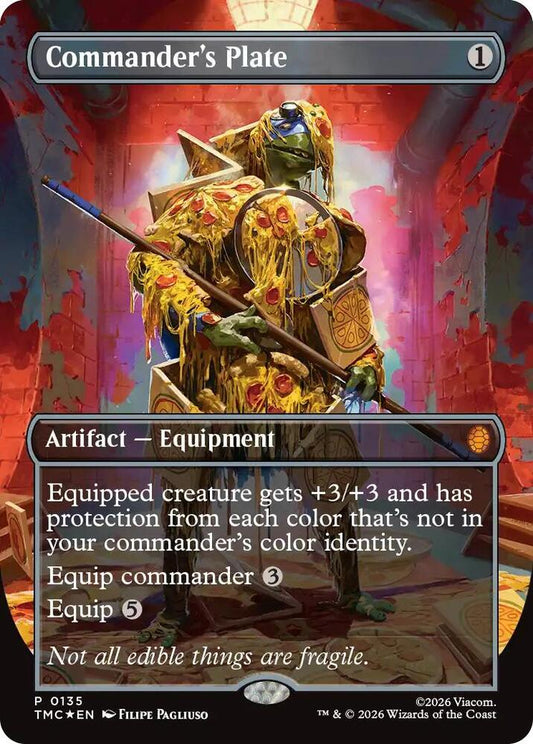 Commanders Plate Borderless 135 (Commander: Teenage Mutant Ninja Turtles)  - Foil