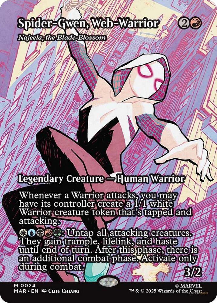 Spider-Gwen, Web Warrior - Najeela, the Blade Blossom 24 (Marvel Universe Eternal-Legal)  - Borderless