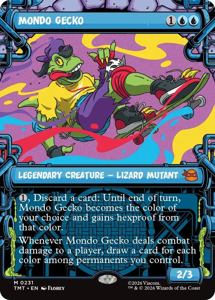 Mondo Gecko  231 (Teenage Mutant Ninja Turtles)  - Showcase Foil