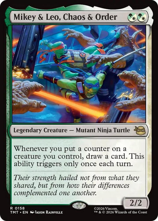 Mikey and Leo, Chaos and Order 158 (Teenage Mutant Ninja Turtles) 